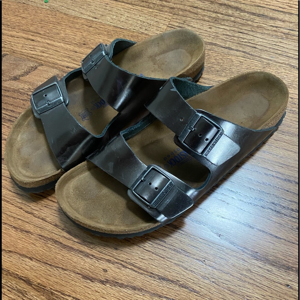 Birkenstock sz 10 Arizona style rate gunmetal HP 3/22/22!